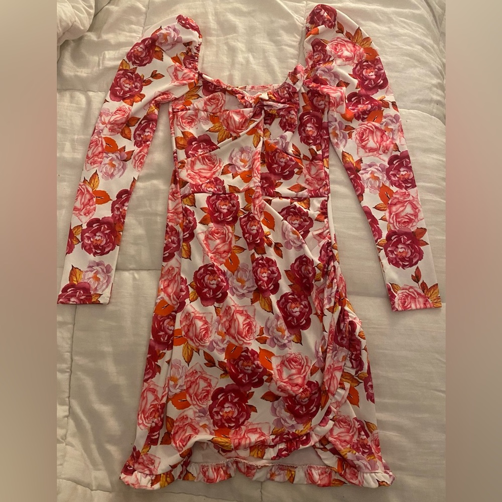 Floral Mini Dress, Size L